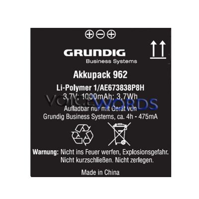 Grundig Akkupack 962